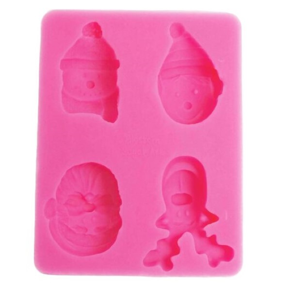 Blossom Sugar Art Christmas Faces Mould