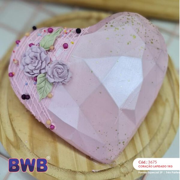 BWB extra large geometric heart OP=OP - Afbeelding 2