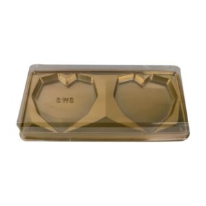 BWB bonbonverpakking goud voor 2 hart bonbons 10 stuks