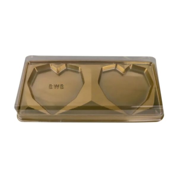 BWB bonbonverpakking goud voor 2 hart bonbons 10 stuks