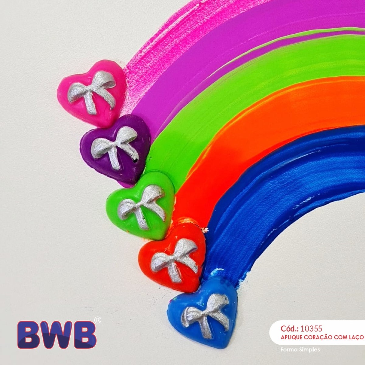 BWB hart met strik OP=OP - Afbeelding 2