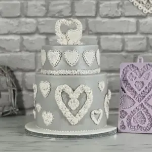 Karen Davies Wicker Hearts Collection Mould