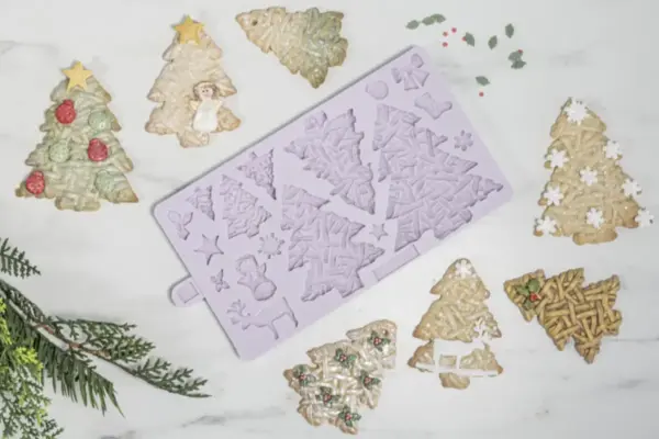 Karen Davies Wicker Christmas Trees Mould