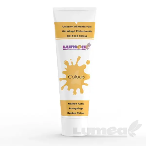 Lumea gel food colour golden yellow
