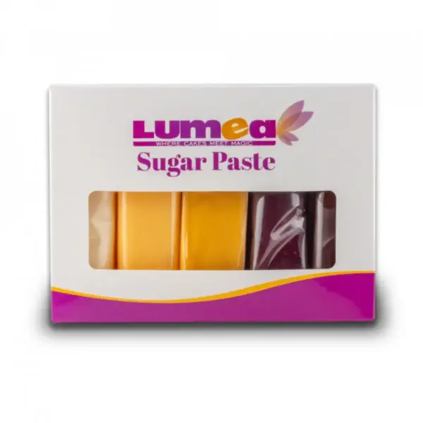 Lumea fondant pakket natuurlijke kleuren 5x 100 gram