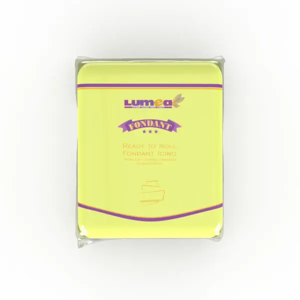 Lumea fondant neon geel 250 gram