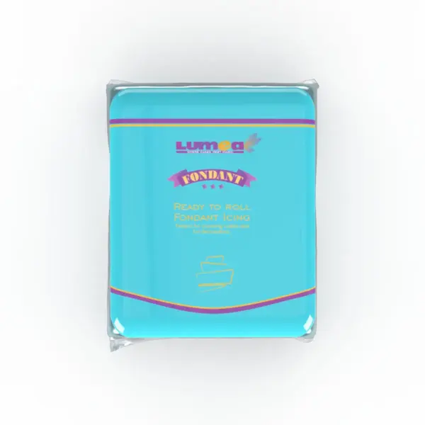 Lumea fondant neon blauw 250 gram