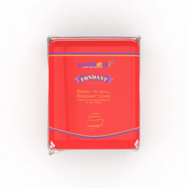 Lumea fondant neon rood 250 gram