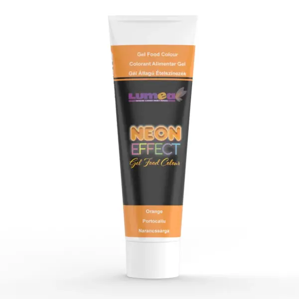 Lumea gel food colour neon orange