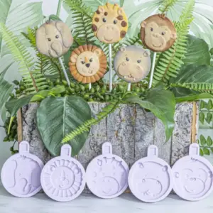 Karen Davies Safari Animal Faces – FULL SET Mould