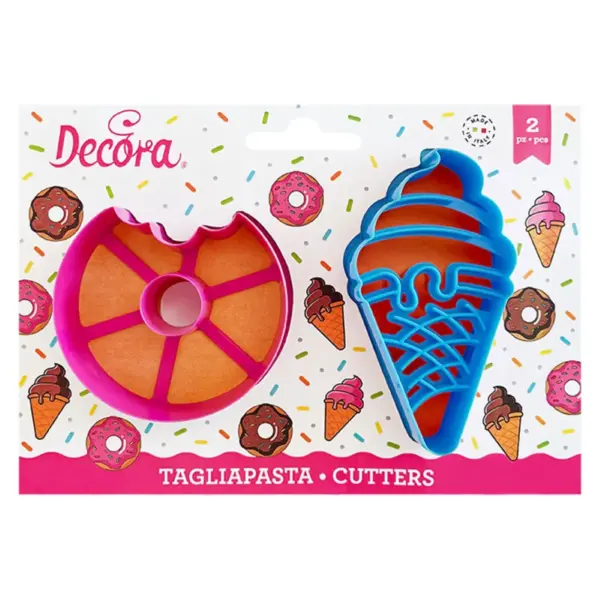Decora Donut and ice cream Cookie Cutter Set