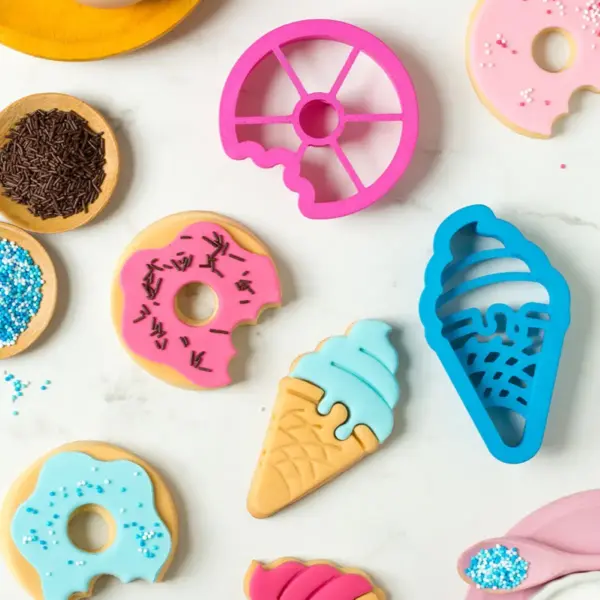 Decora Donut and ice cream Cookie Cutter Set - Afbeelding 2