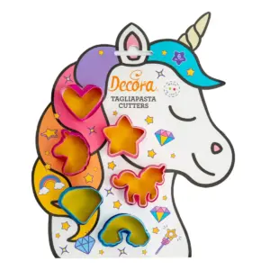 Decora Unicorn Plastic Cookie Cutter Set
