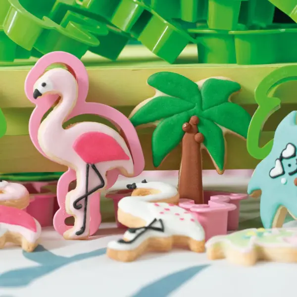 Decora Flamingo and palm Cookie Cutter Set - Afbeelding 2