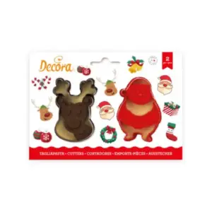 Decora Santa Claus and Reindeer Uitstekerset