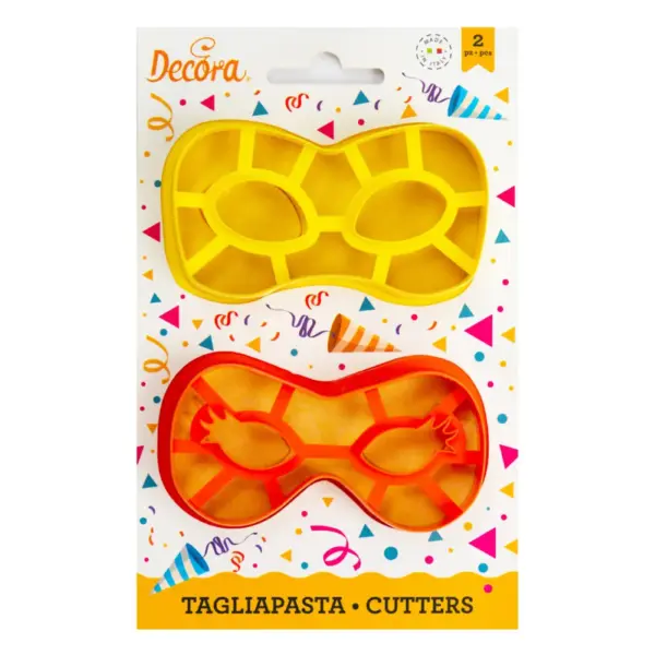 Decora Carnival Mask Cookie Cutter Set