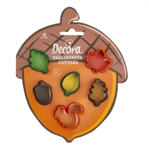 Decora mini Autumn leaves Plastic Cookie Cutter Set