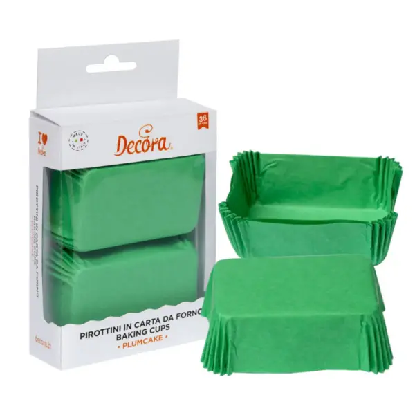 Decora mini plumcake vormpjes groen