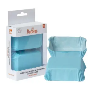 Decora mini plumcake vormpjes licht blauw