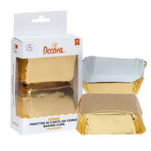 Decora mini plumcake vormpjes goud