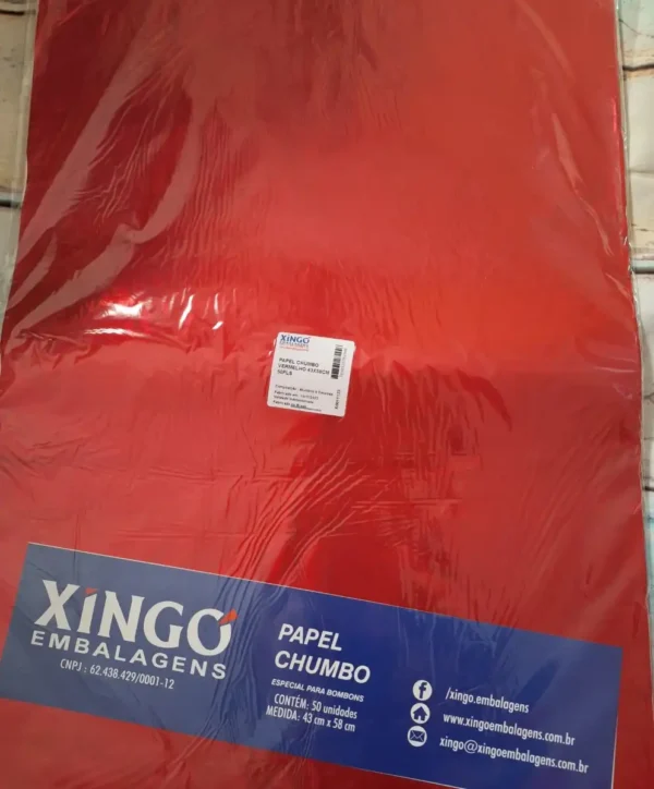 Aluminiumfolie 43x58 cm rood