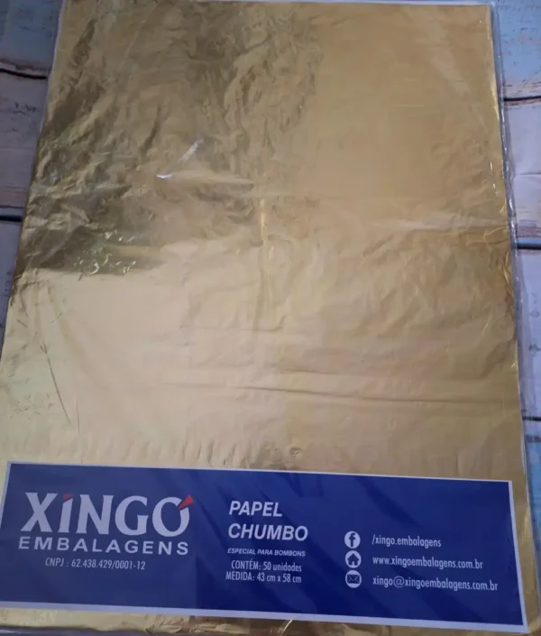 Aluminiumfolie 43x58 cm goud
