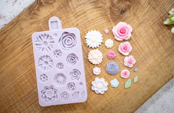 Karen Davies Miniature Flowers Silicone Mould