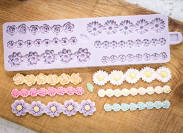 Karen Davies Miniature Flower Borders Mould
