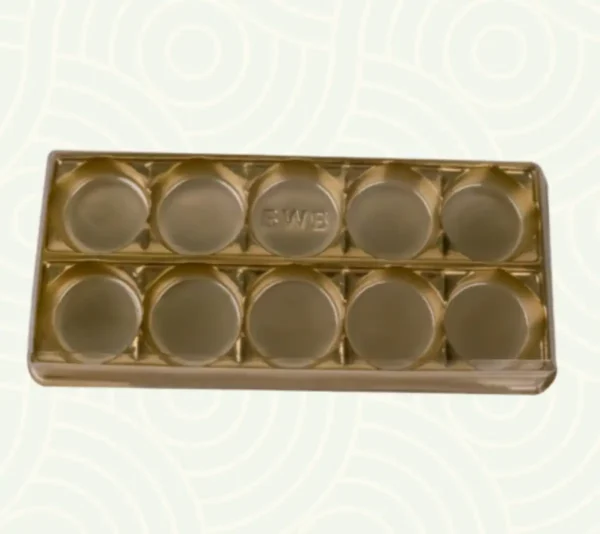 BWB bonbonverpakking goud voor 10 bonbons 10 stuks