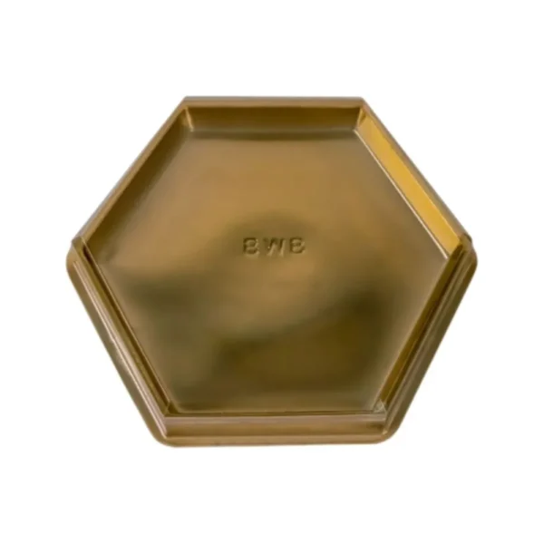 BWB bonbonverpakking goud hexagon 10 stuks