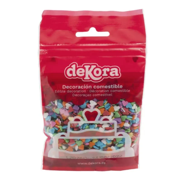 Dekora sprinklemix hartjes 100 gram