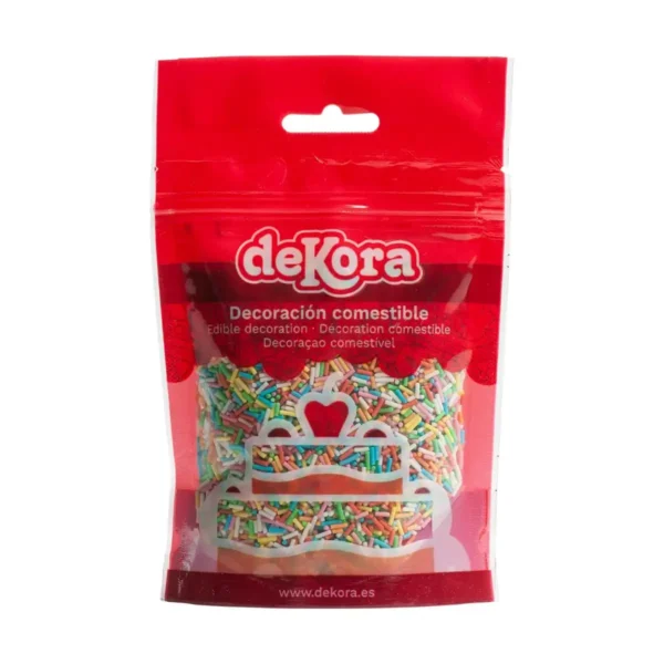Dekora sprinklemix gekleurde hagelslag 100 gram