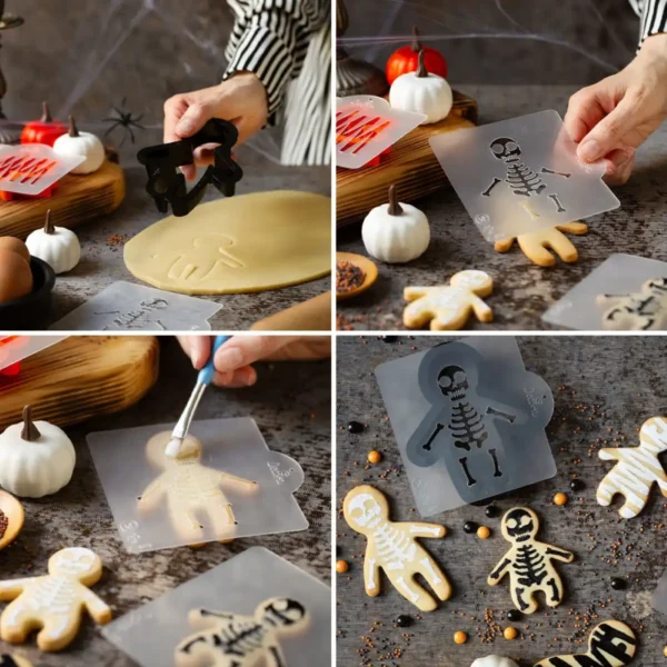 Decora Ginger Halloween Cookie Cutter and Stencils - Afbeelding 2