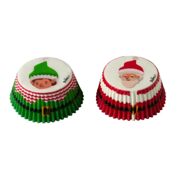Decora Santa Elf Cupcakecups 50x32mm 36 stuks - Afbeelding 2