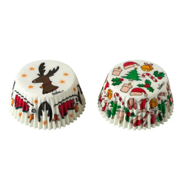 Decora Reindeer Cupcakecups 50x32mm 36 stuks - Afbeelding 2
