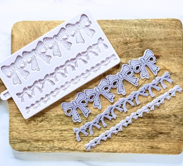 Karen Davies Lace Bow Borders Mould